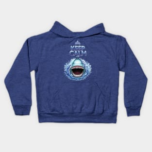 Keep Calm and...Shark Jaws Attack! Kids Hoodie